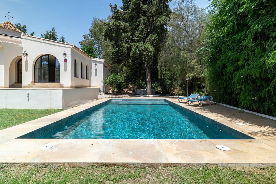 Pool and villa